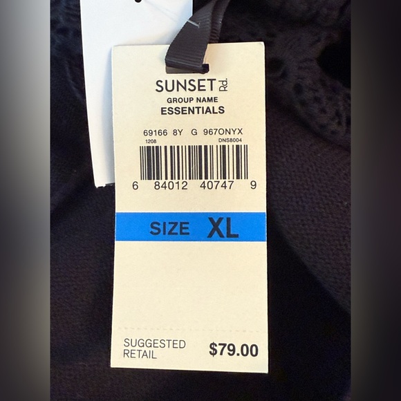 Sunset Rd black cotton knit sweater - Picture 7 of 9